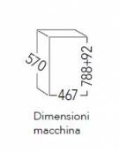 Macchina per cubetti di ghiaccio professionale da Kg 42/24h - Contenitore da Kg 20 - Raffreddamento ad aria