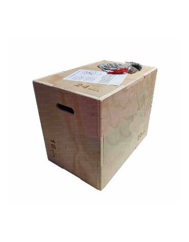 Plyo box in legno 3 in 1 con altezza variabile - cm 40x50x60