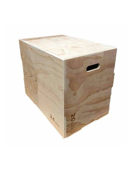 Plyo box in legno 3 in 1 con altezza variabile - cm 50x60x70