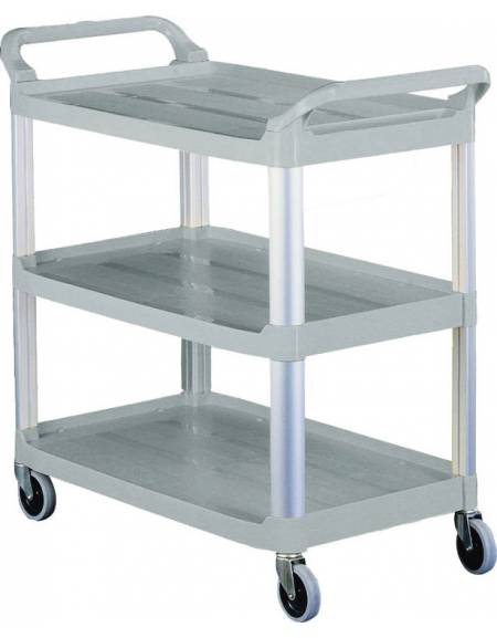 carrello multiuso in plastica 3 piani cm 102x50x96h