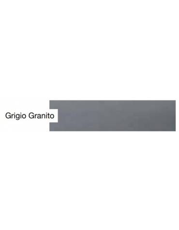 Carrello in legno massello 2 piani con portapiatti estraibile - laccatura opaca colore Grigio Granito - cm 100x56x84h