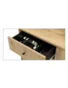 Mobile di servizio in legno colore RAL - 1 sportello e 1 cassetto portaposate - cm 48x48x145h