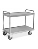 Carrello inox per trasporto pesante- 3 piani-cm 108x61x93h