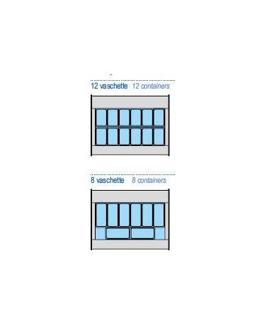 Vetrina gelati 12 vaschette Lt. 4,25 PANNELLATA