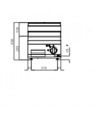 FRY TOP ELETTRICO LISCIO DA BANCO DOPPIO cm 80x71.4x29h  kW 9,6