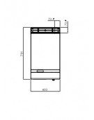 FRY TOP ELETTRICO LISCIO DA BANCO DOPPIO cm 80x71.4x29h  kW 9,6