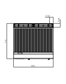 FRYTOP ELETTRICO RIGATO TOP cm 80x71.4x29h  kW 9,6