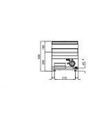 Fry top elettrico singolo da baFry top elettrico singolo da banco - Piastra Liscia in Compound - cm 40x71,4x29h