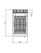 Griglia elettrica da banco doppia trifase - potenza 8,16 kw - cm 80x70x29h