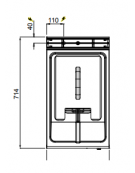 FRIGGITRICE ELETTRICA 10 LT DA BANCO TRIFASE kW 6 - CM 40x71,4x29H