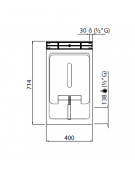 Friggitrice professionale a gas su mobile 1 Vasca da lt. 10 - cm 40x70x85/90h