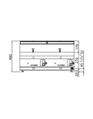 Friggitrice a gas professionale 2 Vasche Lt. 10+10 da banco