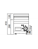 FRY TOP ELETTRICO PIASTRA LISCIA DA BANCO - kW 4 - SINGOLO MISURE 30x60x29H