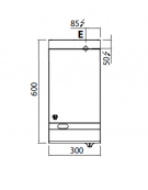 FRY TOP ELETTRICO PIASTRA LISCIA DA BANCO - kW 4 - SINGOLO MISURE 30x60x29H