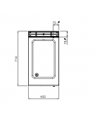 BAGNOMARIA ELETTRICO 1x1/1 GN TOP