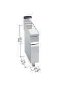 Elemento neutro su vano aperto - cm 20x90x90h