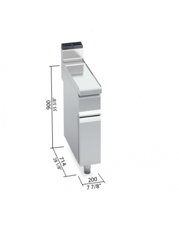 Elemento neutro su vano aperto - cm 20x90x90h