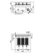 CUOCIPASTA ELETTRICO DA BANCO - CAPACITA' 25 LT - POTENZA 8,25 KW - CM 60x60x29h