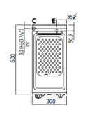 CUOCIPASTA ELETTRICO DA BANCO - VASCA INOX AISI 316 - CAPACITA' 11 LT - POTENZA 3,5 KW - CM 30x60x29h