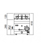 FRIGGITRICE ELETTRICA 10 LT DA BANCO profondità 60cm  kW 6