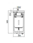 FRIGGITRICE ELETTRICA 10 LT DA BANCO profondità 60cm  kW 6