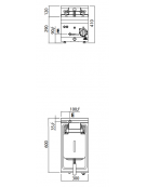 FRIGGITRICE ELETTRICA 10 LT DA BANCO profondità 60cm  kW 9