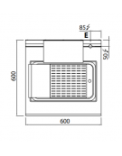 Scaldapatate elettrico con vasca riscaldata in acciaio INOX AISI 304 - Potenza 1,1 kW  - cm. 60x60x29h