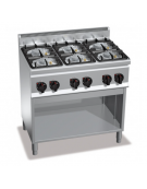 CUCINA A GAS 6 FUOCHI SU VANO - POTENZA TOTALE 28,5 KW - CM 90x60x90H