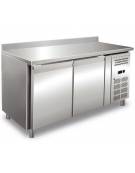 Tavolo refrigerato con alzatina 2 Porte cm. 136x60x85h