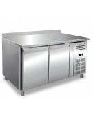 Tavolo refrigerato pasticceria ventilato con alzatina 2 porte - cm 151x80x85h