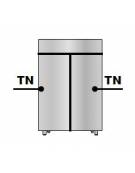 Armadio Comb. Refrigerato Inox a doppia temp. TN+TN 2 porte cm 142x80x203h