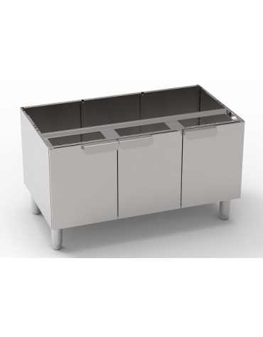 Vani neutri con 3 porte e senza cassetti, cm vani 104,5x57x40h - dim. tot. 105x57,5x60h