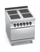 CUCINA ELETTRICA 4 PIASTRE QUADRE + FORNO ELETTRICO 2/1