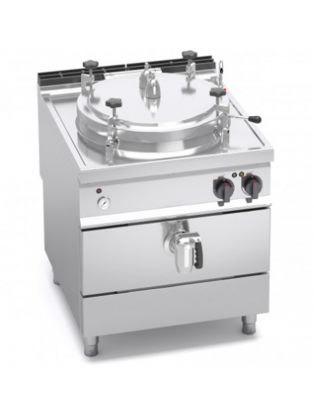 PENTOLA ELETTICA RISCALDAMENTO INDIRETTO 100 LT CON AUTOCLAVE