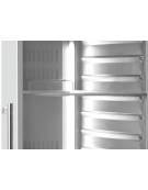 Armadio refrigerato porte a vetri GN 2/1 inox AISi 304, refrigerazione ventilata - temperatura +3/+10°C - mm 1250x685x1435h