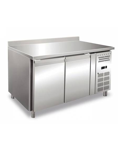 Tavolo refrigerato congelatore con alzatina cm. 136x70x85h