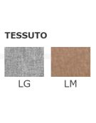 Sedia per interni con struttura in metallo verniciato, rivestimento in tessuto colore a scelta - cm 48x46x85h