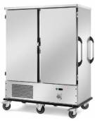 Carrello refrigerato in acciaio inox 18/10 AISI 304 - 32 bacinelle GN 2/1 o 64 GN 1/1 - cm 158x89x199,5h