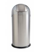 Gettacarte inox, Lt 45 - Push inox, apertura a pedale - Ø cm 30x