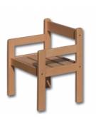 SEDIA SOVRAP.FAGGIO MASSELLO/FAGGIO NATURALE VERN. DIM 30X30X30H