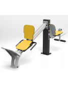 Attrezzo Doppio Gambe per l’allenamento dei muscoli quadricipiti e dei glutei - da tassellare - cm 215,1x58x110h