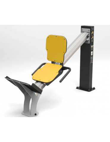 Leg Press - Attrezzo utilizzato per l’allenamento dei muscoli quadricipiti e dei glutei - da interrare - cm 174,3x57x110h