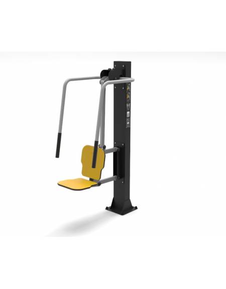 Pectoral Machine - attrezzo utilizzato per l’allenamento dei muscoli pettorali e bicipiti - da interrare - cm 115x66x195h