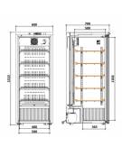 Frigorifero laboratorio per farmaci da Lt. 360-Porta a cieca