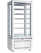 VETRINA GELATERIA DOPPIA VERTICALE STATICA 2 PORTE CON 1 MOTORE CM 138X62X189,5H