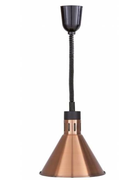 Lampada riscaldante a infrarossi a sospensione - colore Nero o Argento - potenza 250W - diametro 270 mm