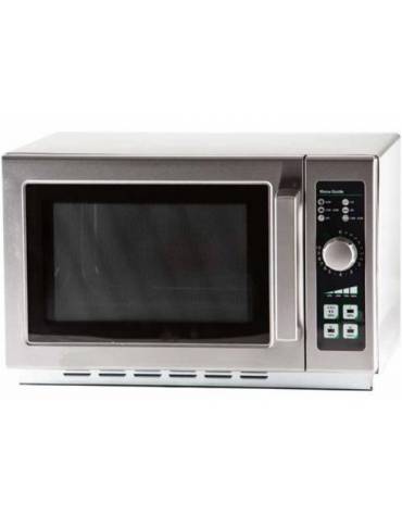 Forno microonde inox professionale - comandi manuali - Potenza resa W 1000 - Capacità lt 23 - 5 Livelli di potenza