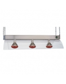 Telaio da appendere con lampade a infrarossi cm 137x53x24h