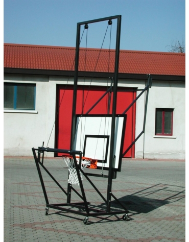 Carrello sollevamento tabellone minibasket