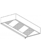 Cappa inox cubica a parete ECOLOGICA con motore cm. 160x110x40h